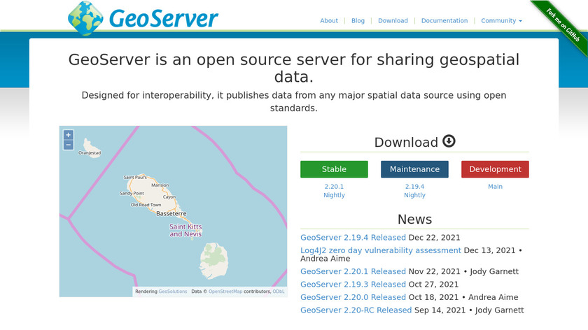 GeoServer Landing Page