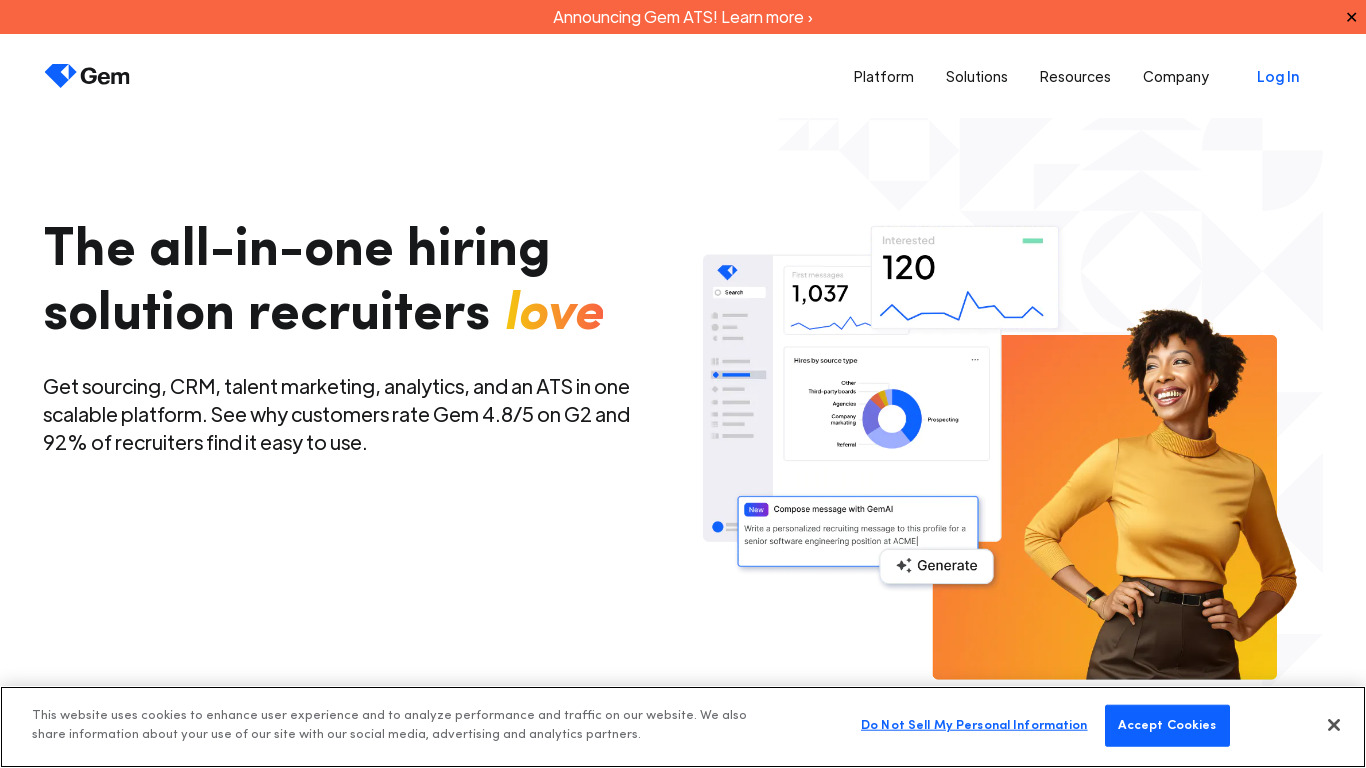 ZenSourcer Landing page