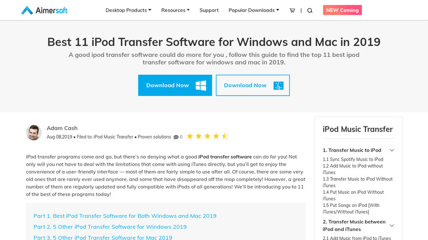 Daniusoft iTransfer Landing Page