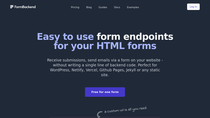 FormBackend Landing Page