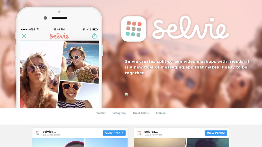 Selvie Landing Page