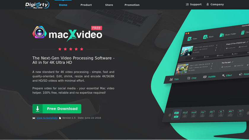 macXvideo Landing Page