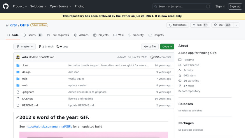 All the GIFs Landing Page