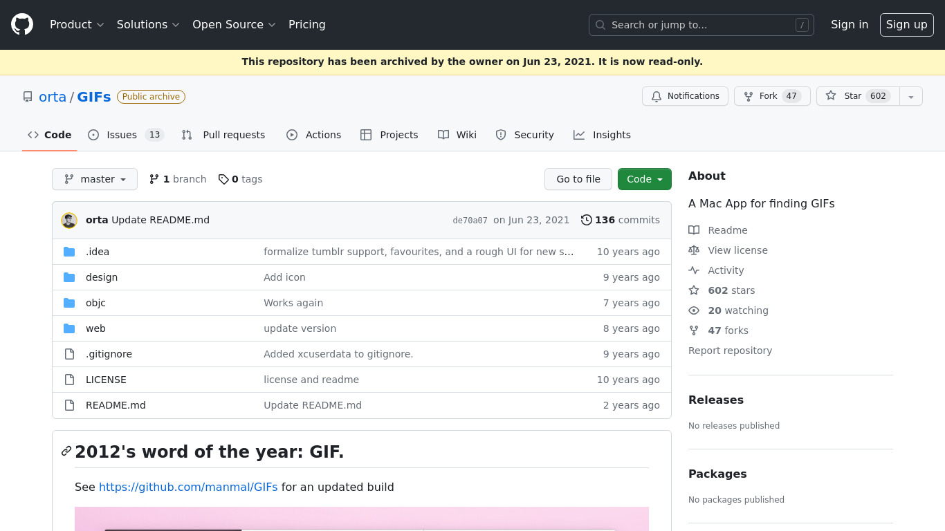 All the GIFs Landing page