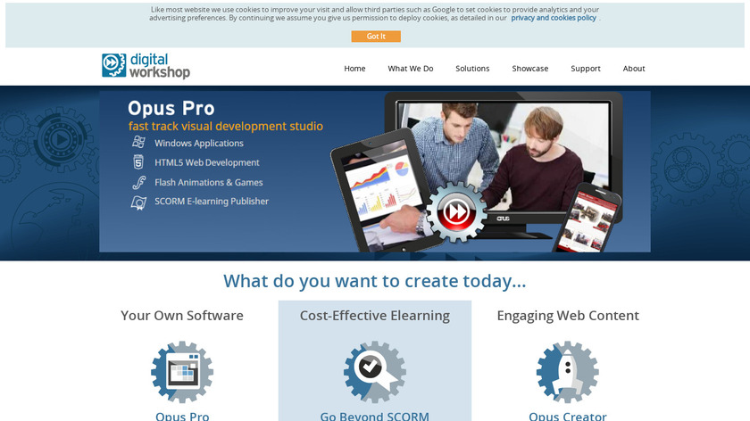 Opus Pro Landing Page