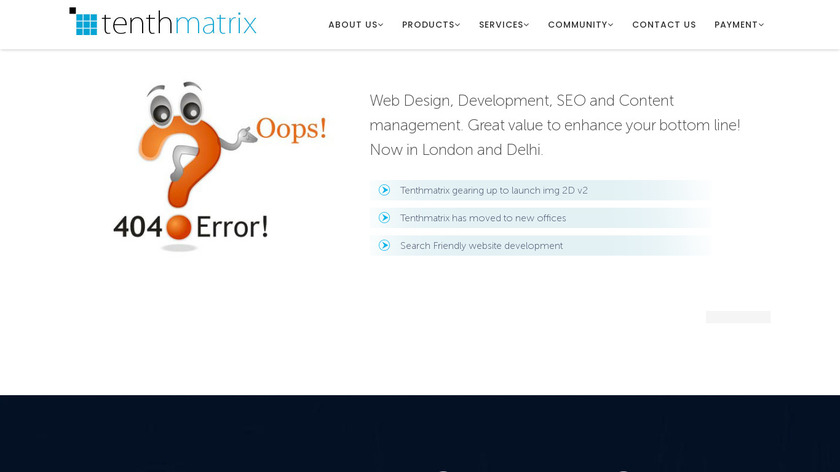 tenthmatrix.co.uk CatBase Landing Page
