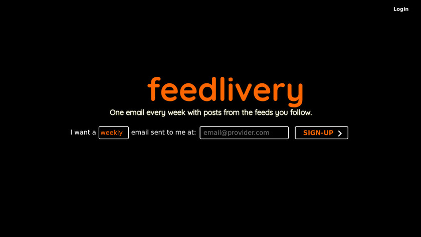 Feedlivery Landing Page