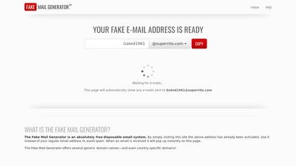 Fake Mail Generator image