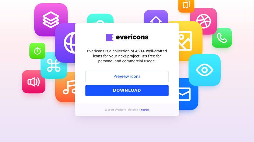 Evericons Landing Page