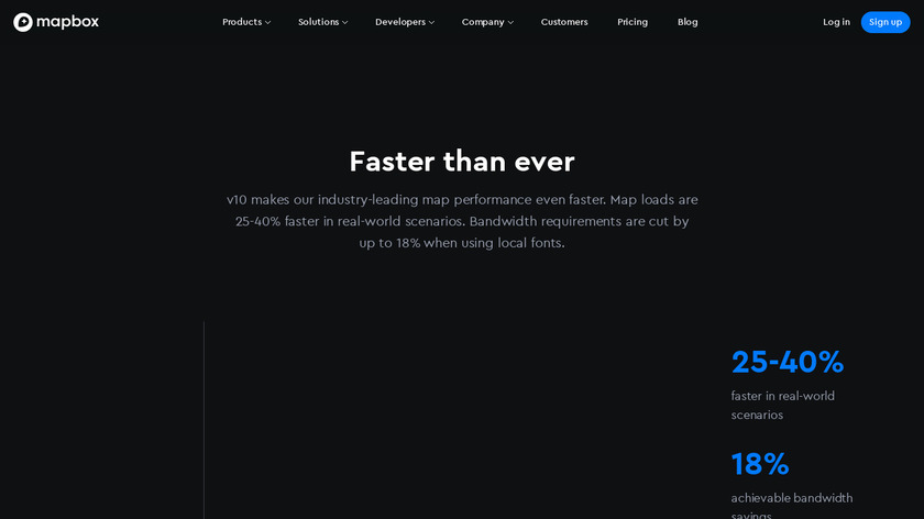 Mapbox Mobile Landing Page