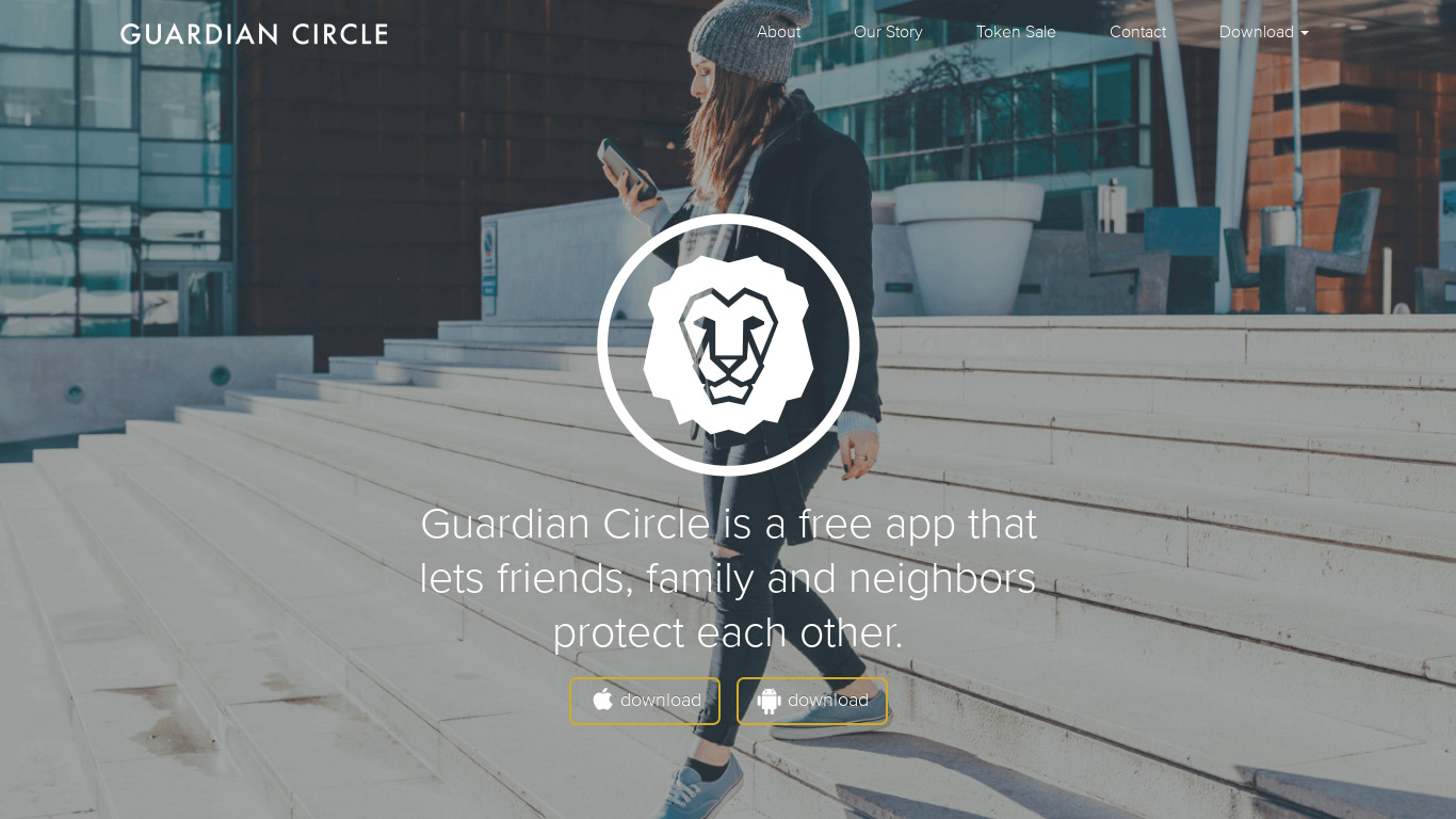 Guardian Circle Landing page