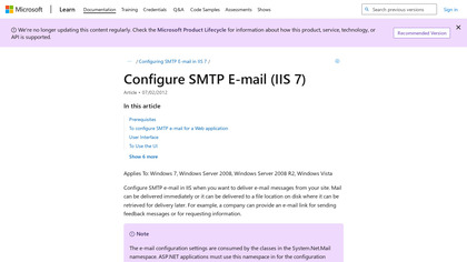 Microsoft SMTP Server image