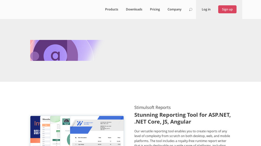 Stimulsoft Reports Landing Page