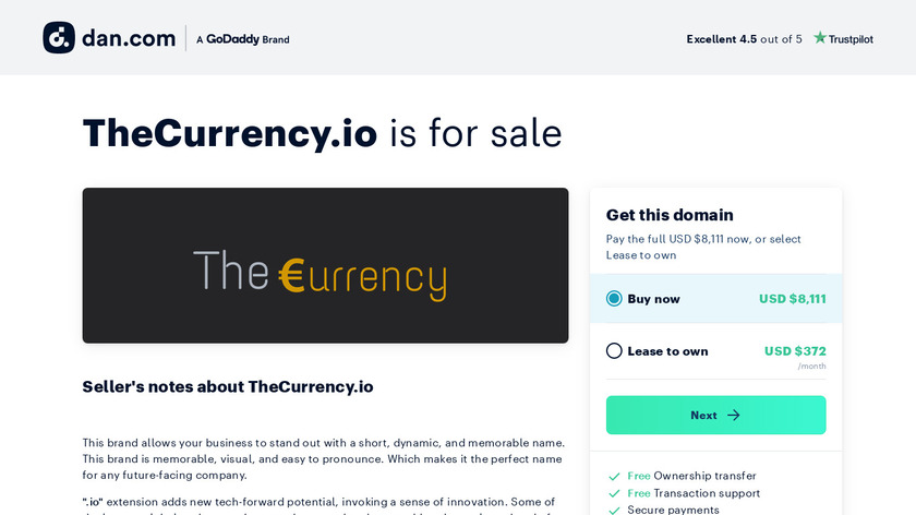 The Currency Landing Page