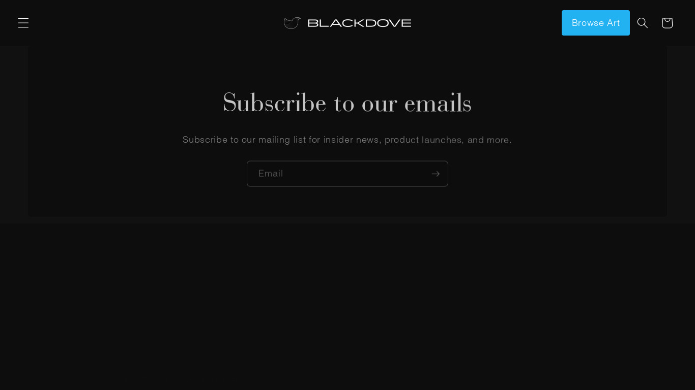 Blackdove Landing page