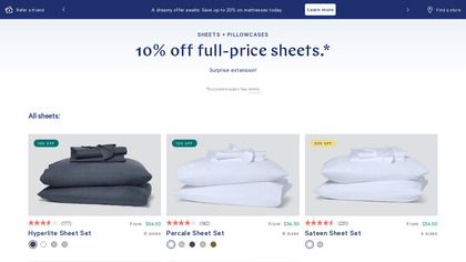 Casper Sheets and Pillows image