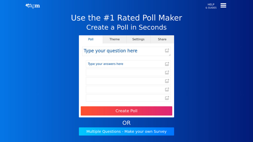 PollMaker Landing Page