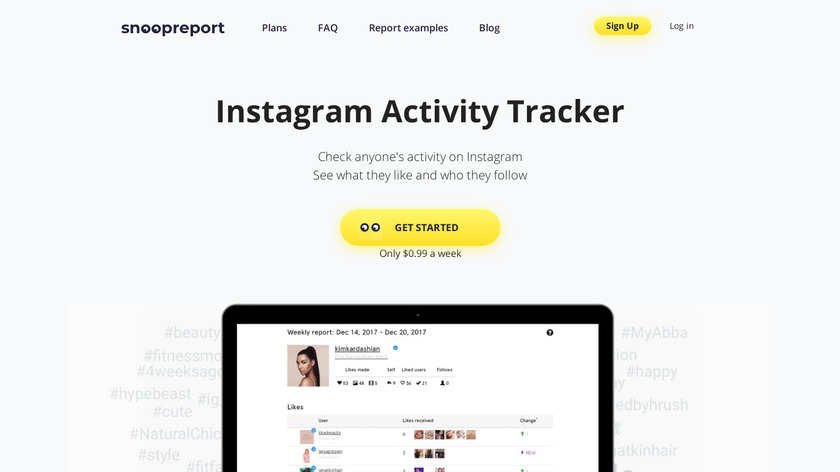Snoopreport Landing Page
