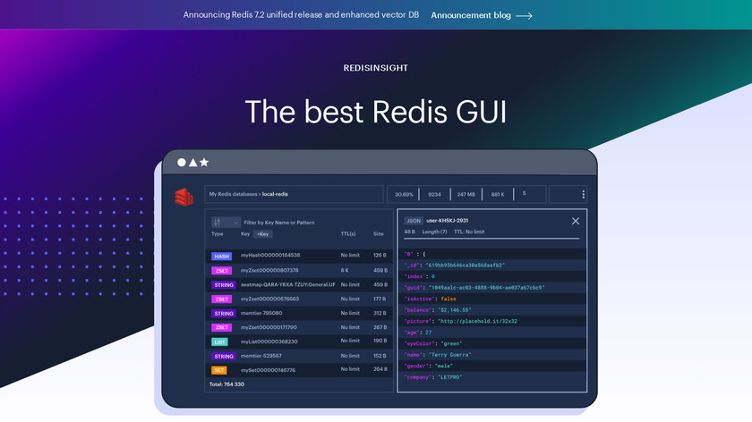Redis Desktop Manager Landing Page