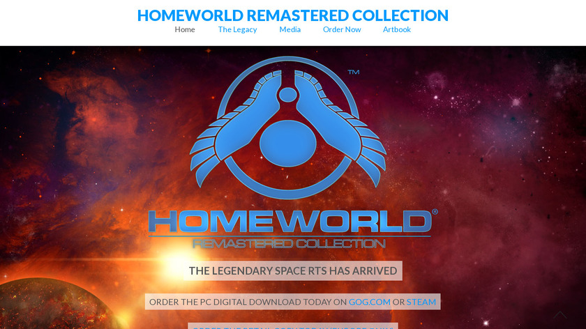 Homeworld Landing Page