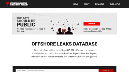 Offshore Leaks Database image