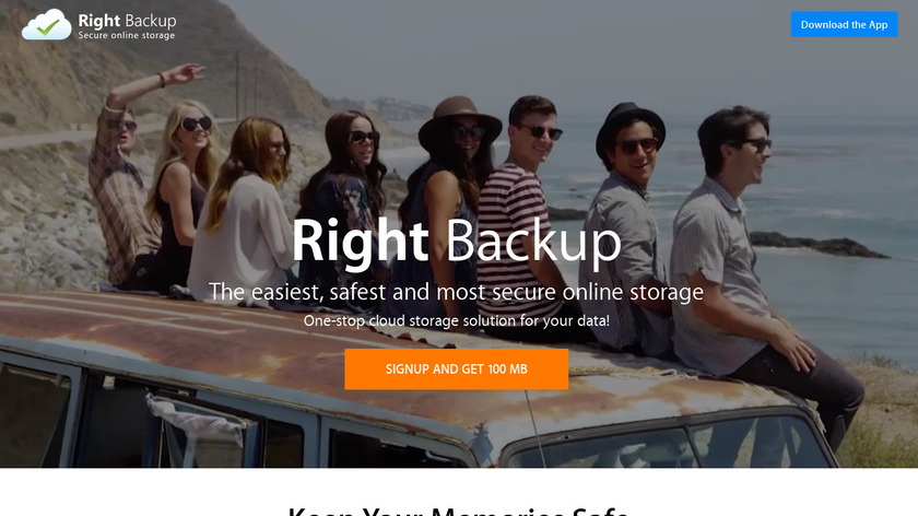 Systweak Right Backup Landing Page