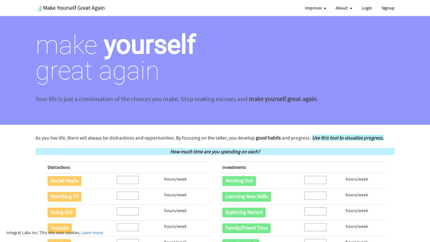 Make Yourself Great Again Landing Page