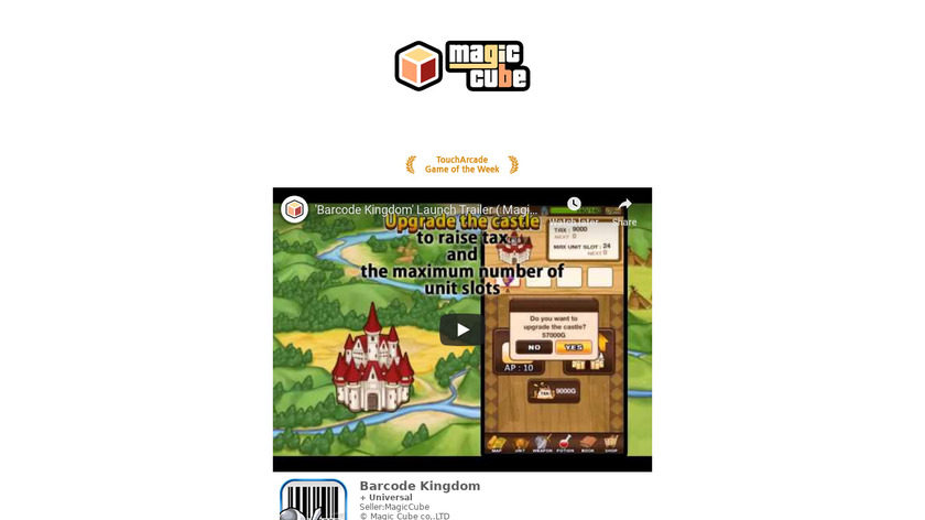 Barcode Kingdom Landing Page