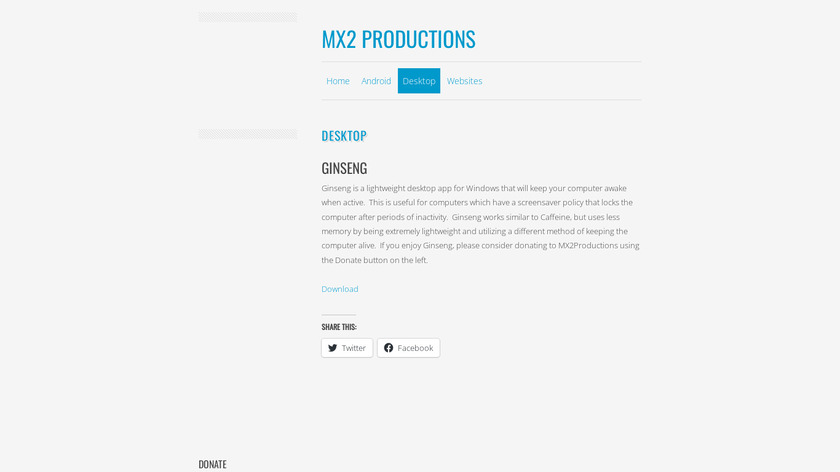 Ginseng Landing Page
