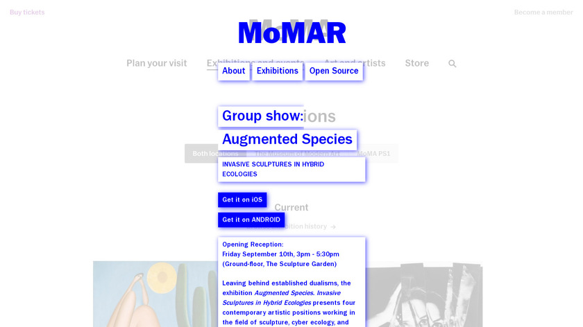 MoMAR Landing Page
