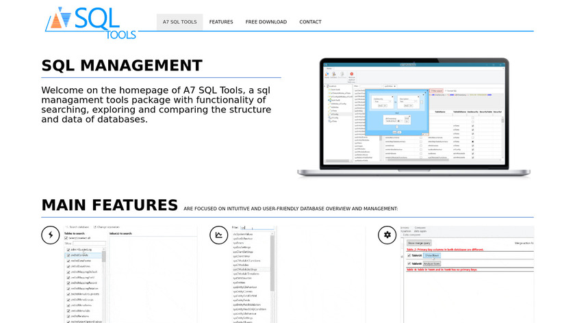 a7 SqlTools Landing Page