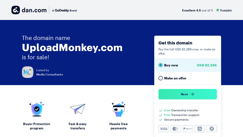UploadMonkey Landing Page