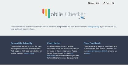 W3C Mobile Checker image