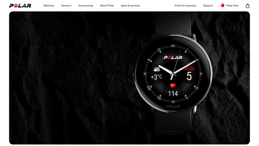 Polar Flow Landing Page