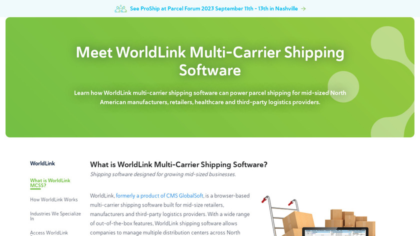 CMS WorldLink Landing Page