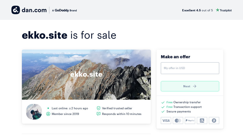 Ekko Landing Page