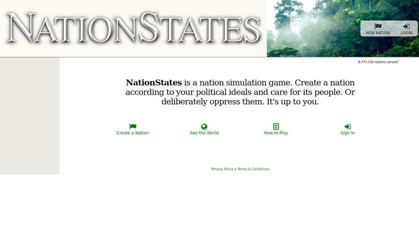 NationStates Landing Page