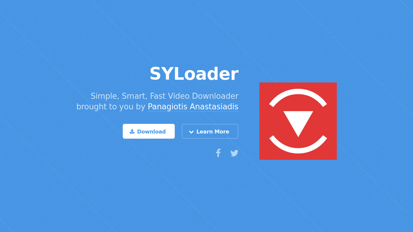 SYLoader Landing page