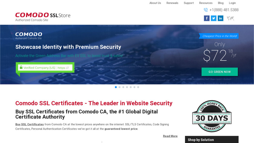 ComodoSSLstore Landing Page