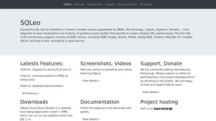 SQLeo Visual Query Builder image