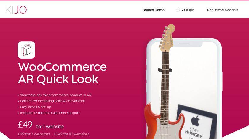 kijo.co.uk WooCommerce AR Landing Page