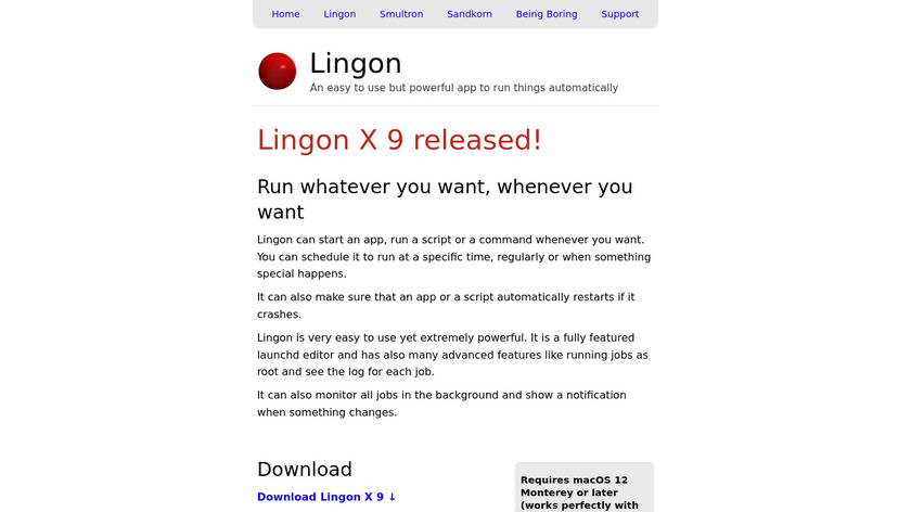 Lingon Landing Page