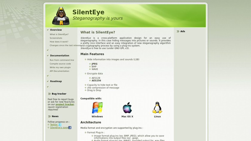 SilentEye Landing Page