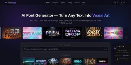 FontVibe screenshot