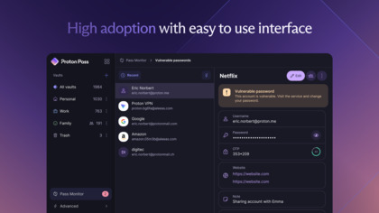 Proton Pass for Business screenshot