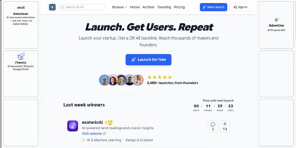 What Launched Today screenshot
