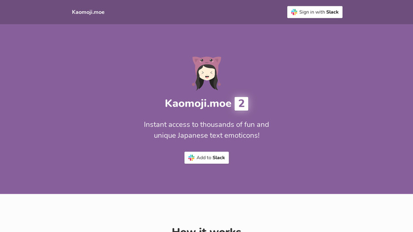 Kaomoji.moe Landing Page