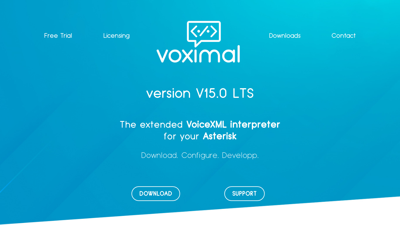 Voximal Landing page