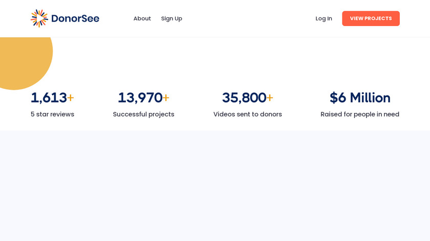 DonorSee Landing Page