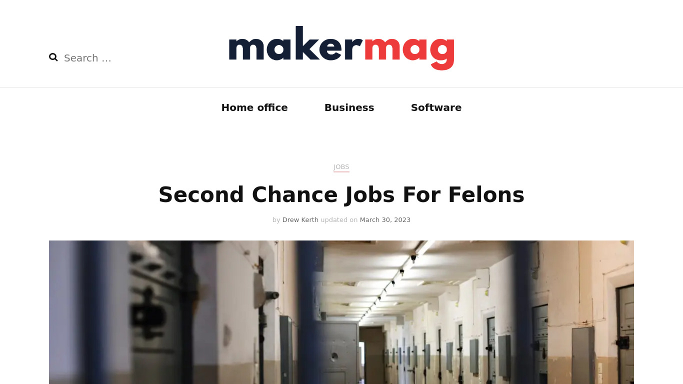Maker Mag Landing page
